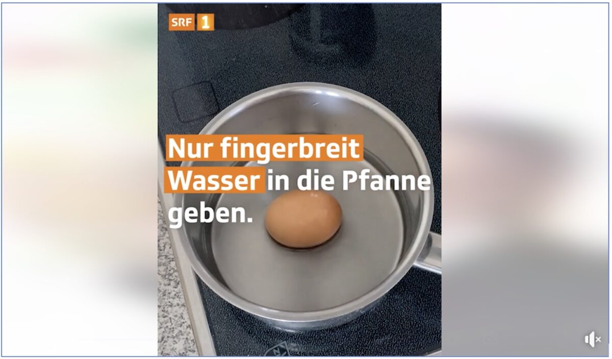 Plakat Eier kochen