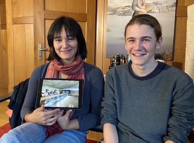 Xenia und Basel beim Interview