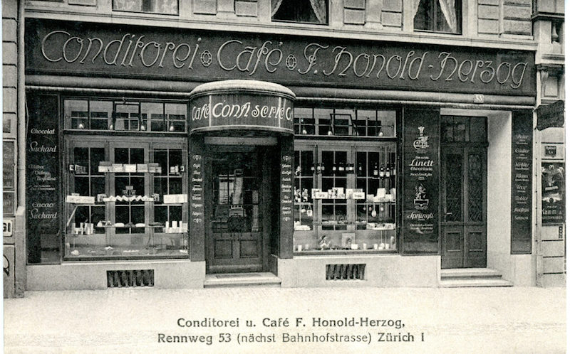 Confiserie Honold, altes Foto
