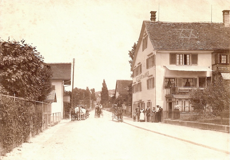 Wirtschaft «Zum Anker» an der Seestrasse um 1900