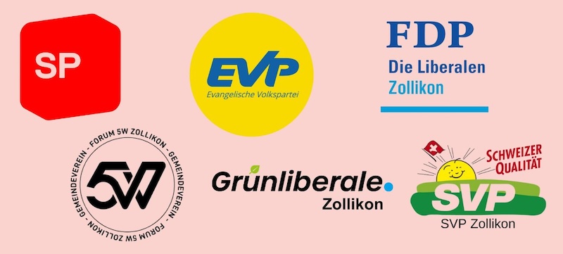 Die politischen Kräfte in Zollikon (Grafik: ZN)