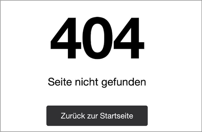 Fehlermeldung 404 aus dem Internet