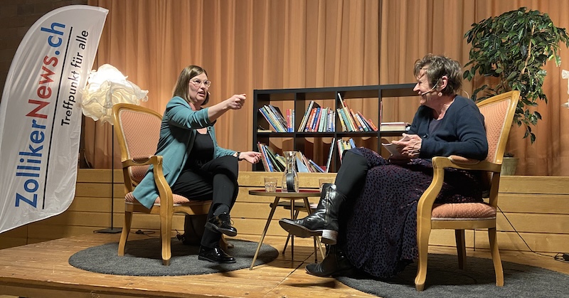 Barbara Lukesch im Gespräch mit Diana Päpcke (Fotos / Video: ZN)