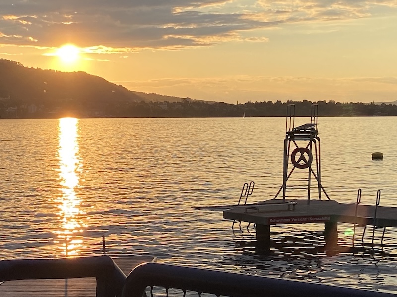 Bezaubernde Abendstimmung, goldenes Licht