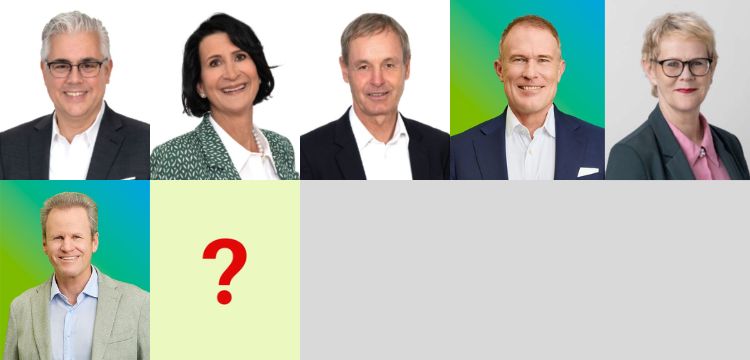 Gemeinderat: die unbestrittenen Bisherigen und der Newcomer Stern (Grafik: ZN )