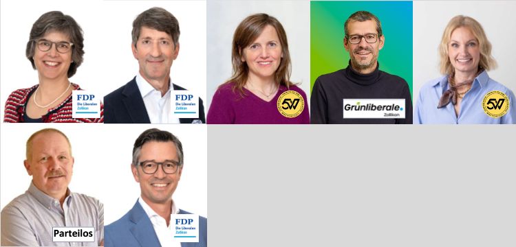 Gewählt: Eigenmann, Sarasin, Knüsli-Suter, Sarasin, Lier, Tschopp, von Ballmoos