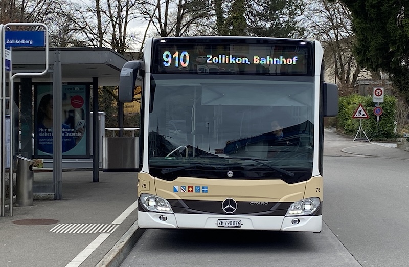 Bus 910: Bald mit neuer (alter) Destination Tiefenbrunnen? (Foto: ZN)