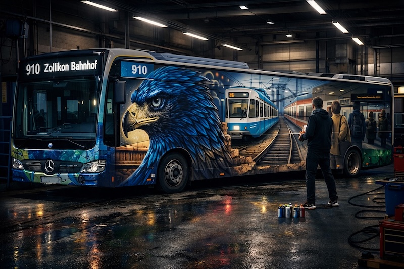 Prototyp des Zürcher Graffiti-Künstlers Alex Hohl (Foto: zVg)