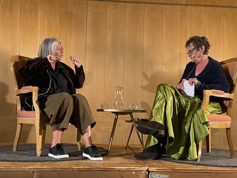 Brigit Belser im Gespräch mit Barbara Lukesch (Foto / Video: ZN)