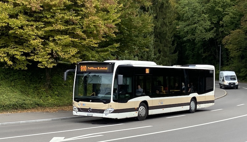Bus 910: Endstation Zollikon Bahnhof (Foto: ZN)