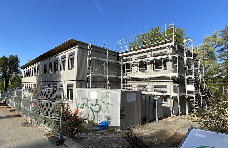 Provisorisches Betreuungshaus am 14. Oktober 2026 (Foto: ZN)